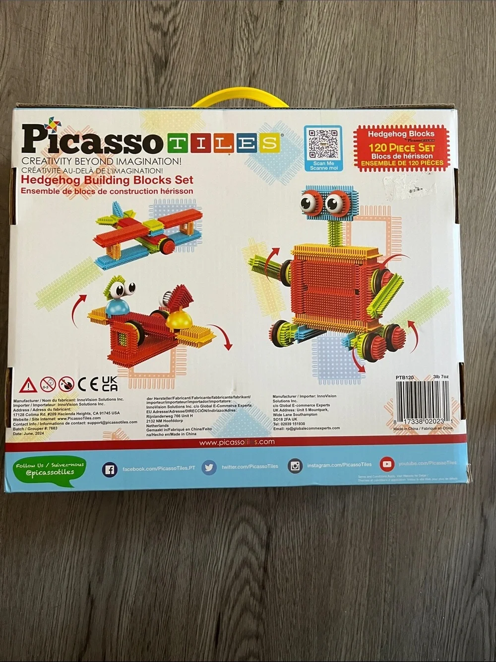 Hedgehog Building Blocks Set - Red & Multi-Color Creative Kit! Appears completen